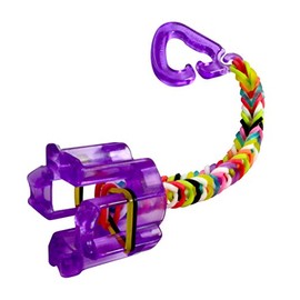 Rainbow Loom Kit para Hacer Pulseras Usando Los Dedos, Color Morado