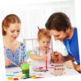 NUOBESTY 20pcs Unfinished Wooden Dice Blocks Blank Craft Cubes for Family Activities Creative Painting for Natural Wood Crafting Toys