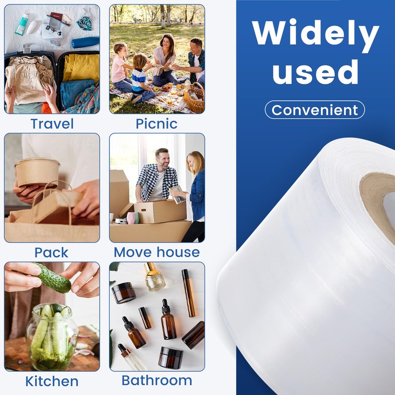 Addveyra Mini Stretch Wrap Film Unheated Shrink Wrap Roll for