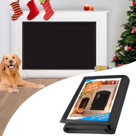 Magnetic Fireplace Cover, Fireplace Blocker Blanket Stops Overnight Heat Loss, Adjustable Fireplace Draft Stopper Save Energy, Fireplace Insulation Black 42" W x 28" H