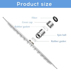 XTDMJ Round Rain Shower Head, 8 inch Rainfall Shower Head 304 Stainless Steel Material, Large Shower Head with Angle Adjustment, Thickened High Flow Waterfall Shower Head