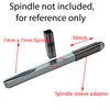 Spindle Sleeves Shims Converts Black Metal Sleeve (Metal 7-8mm -