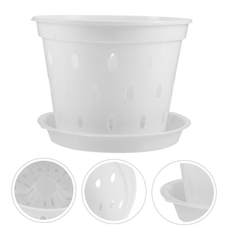 SUPVOX 5sets Orchid Pots Garden Planter with Drainage Holes Use