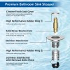 Hibbent 3 in 1 Bathroom Sink Plug Stopper Wash Basin