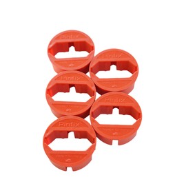 N&L 5 x Pinfix Socket Adapter (Red)