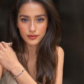 RIZILIA Round Multi-Color CZ and White Cubic Zirconia 18K White gold Plated Tennis Bracelet, 7"