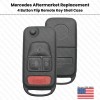Aftermarket Product Remote Flip Key Fob 4B Shell Case +