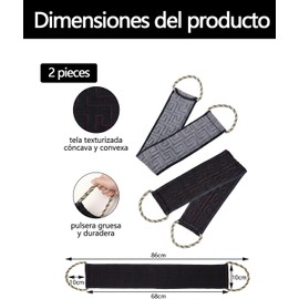 Estropajo Para Cuerpo, 2 Unidades Estropajos Para Ducha, Estropajos Para Adultos Con Movilidad Reducida, Estropajos Para Limpieza Profunda, Estropajos De Rayón Para Experiencia Spa