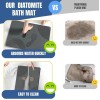 Stone Mat Non-Slip Absorbent Bathroom Mat for Bathroom and Kitchen-White