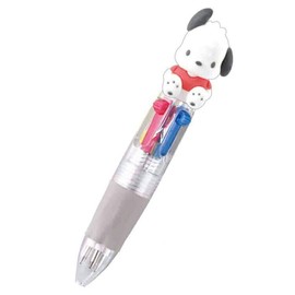 Kamio Japan Pochacco Mascot Mini Ballpoint Pen 0.5mm 046244 Ink Colors: Red, Blue, Black, Green, 4 Colors