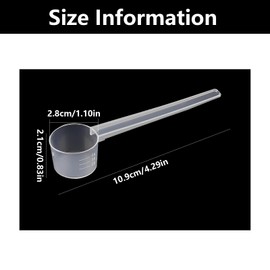 6 PCS Washing Powder Scoop, Protein Scoop, Scoops for Powder, 5 Gram Scoop, Protein Powder Scoop, Plastic Measuring Spoons, for Protein Creatine Liquids Cooking Fitness Kitchen (Transparent)