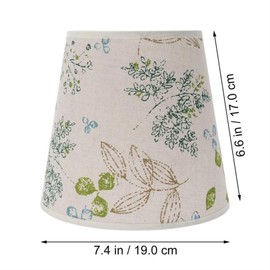 ZPYGYKLALW 1PC Linen Cloth Lampshade Table Lamp Lampshade E27 Lamp Holder Lamp Cover Lampshade(Beige)