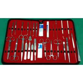 CynaMed USA 40 PCS BIOLOGY LAB ANATOMY MEDICAL STUDENT DISSECTING KIT + SCALPEL BLADES #20