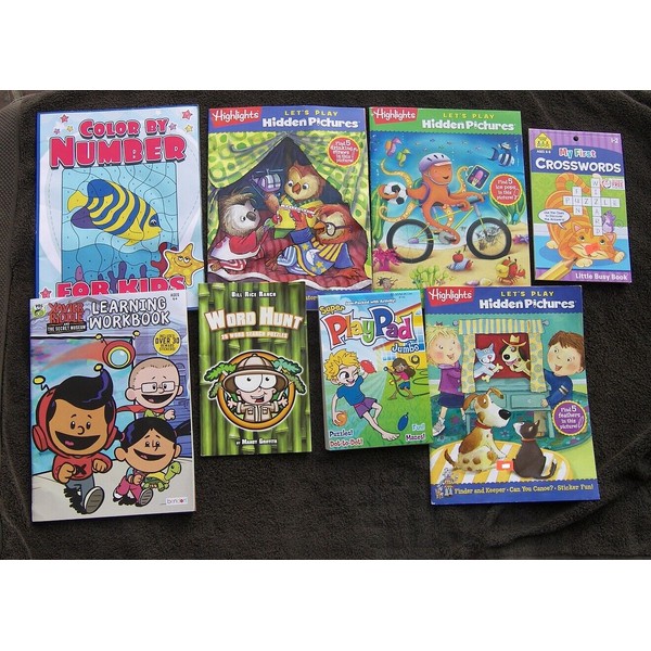 8 GR 1-2 Highlights Activity Stickers Color by Number Hidden