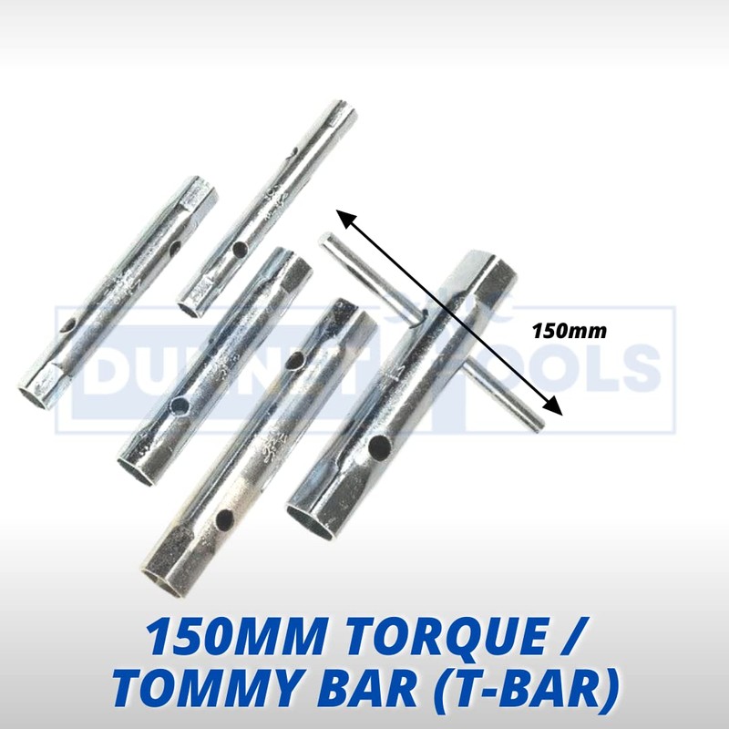 Dunnet Tools 6 Piece Tubular Box Wrench Set 10-19mm Tube