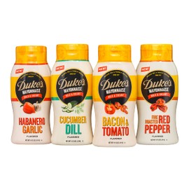 Duke’s Roasted Red Pepper Flavored Mayonnaise Squeeze Bottle – Sweet & Smoky, 14 Ounce (Pack of 1)