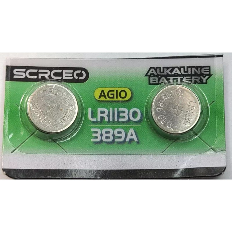 2 PACK LR1130 1.5V ALKAKINE BATTERY (EXP 12/30) 189 D189A