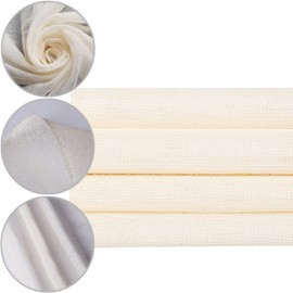 PACKARDI Cheesecloth Pack of 4 Muslin Cloths for Cooking 50x50 cm, Grade 90+ Reusable and Washable Cheese Cloths for Straining, 100% Unbleached Pure Cotton Lint Free Cheese Cloth