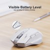 Uineer Wireless Mouse,[Upgraded] Rechargeable 2.4GHz (Battery Level Visible) Ergonomic Computer