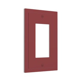 Wmhusu Outlet Covers Burgundy Red 1 Gang Wall Plate Single Rocker Light Switch Cover Decorative GFCI Receptacle Electrical Switchplate for USB Dimmer Motion Sensor