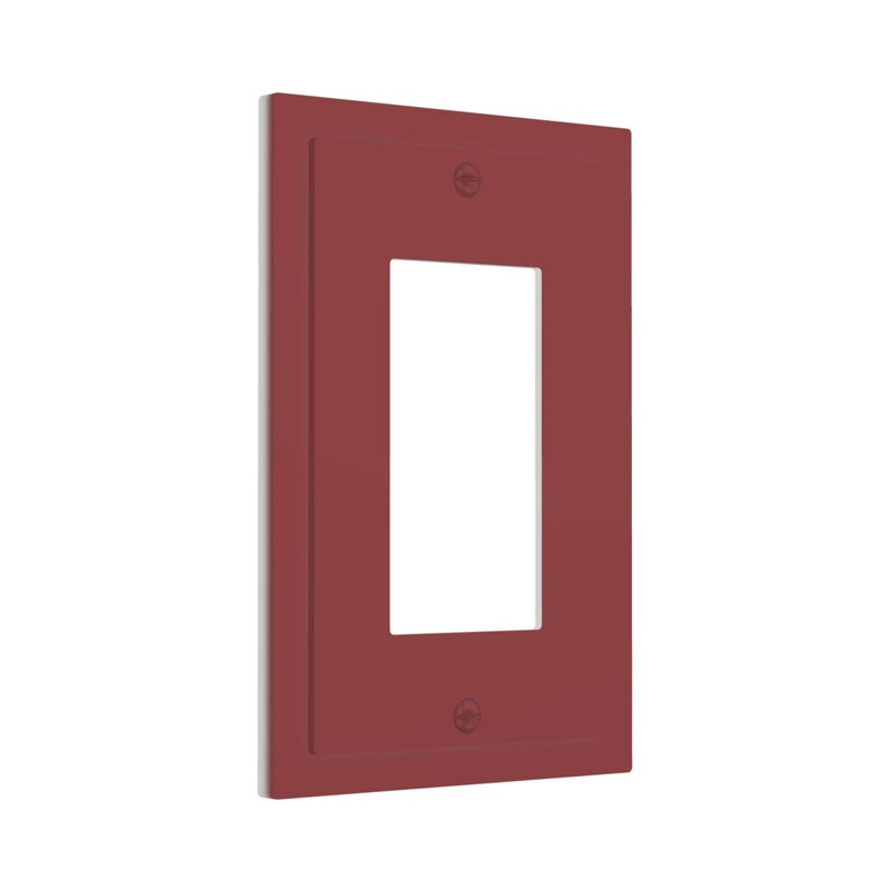 Wmhusu Outlet Covers Burgundy Red 1 Gang Wall Plate Single