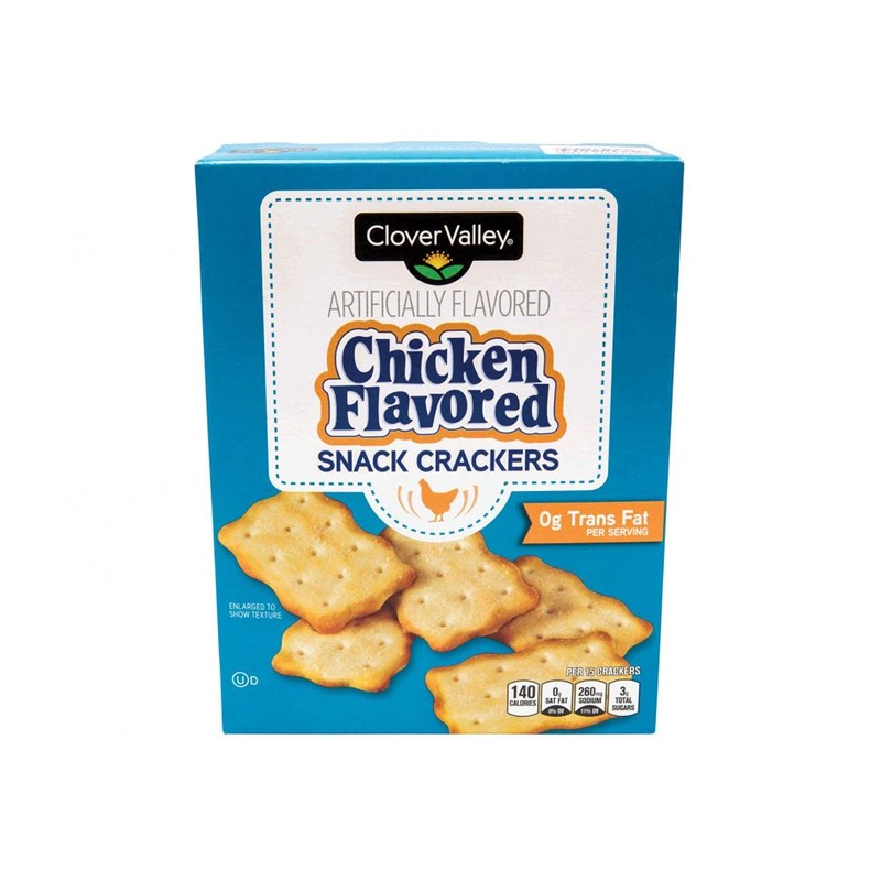 Clover Valley Chicken Flavored Snack Crackers -1 Box (7.5 Oz.)