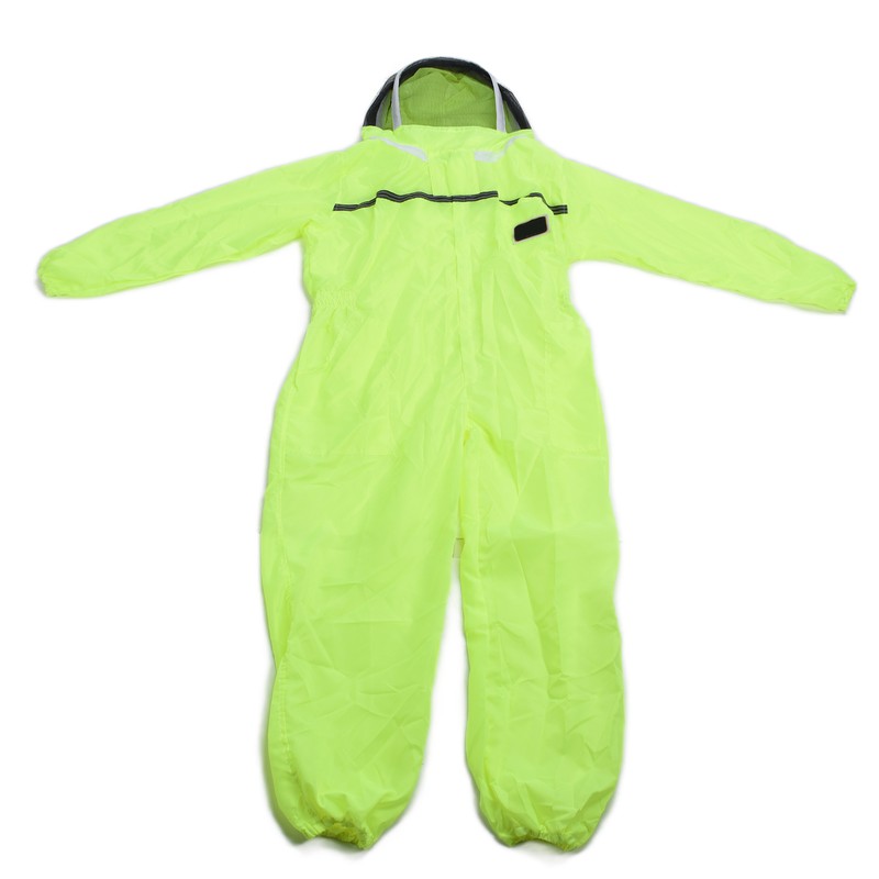 Beekeeping Suit Fluorescent Green One Piece Zipper Design Breathable Beekeeper