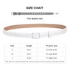 JASGOOD Skinny Belt for Women Jeans Thin Leather Waist Belts