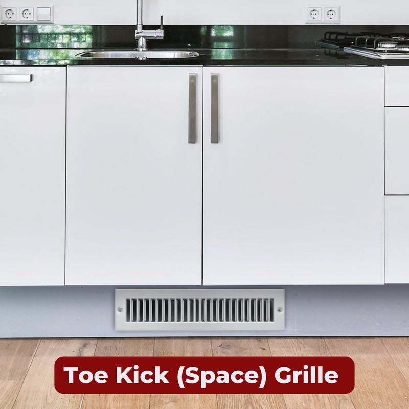 Fits 2x12 Duct Opening | Toe Kick Vent Cover by