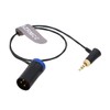 SZRMCC Low Profile XLR 3 Pin Male to Latch 3.5mm