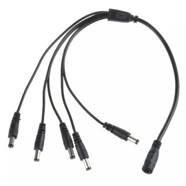 ABLEGRID Guitar Effect Pedal Daisy Chain Power Supply 5 Way Cables Splitter Adapter Cable