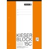 Arbeitsblock Kieser Lin 15 A4/50 chlorfrei 5 mm kariert