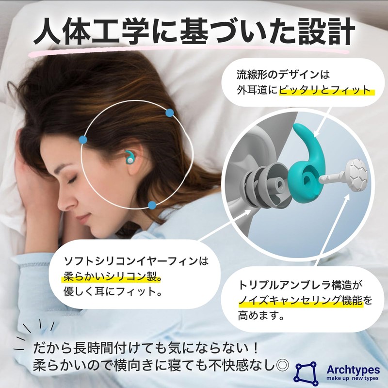 Archtypes Small Ear Plugs for Kids Kids Hearing Sensitive Sleep
