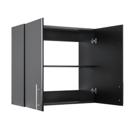 Prepac Elite 32" Tall Wall Cabinet, Black