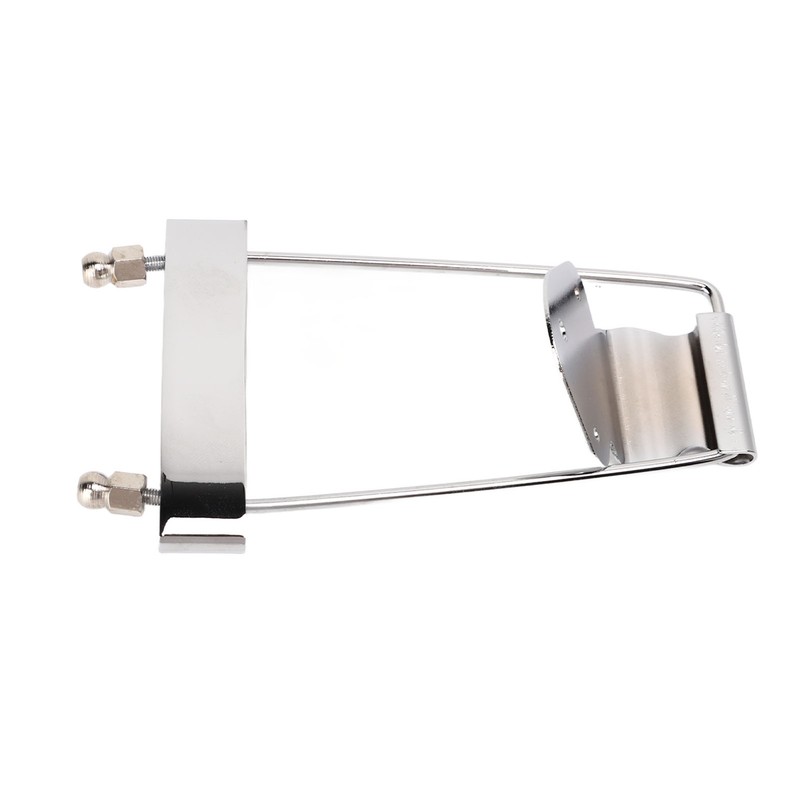 4 String Guitar Talipiece Metal Silver Burr Free Guitar Tailpiece