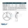 SeaLux Marine 316 Stainless Steel Boat Steering Wheel 3 Spoke