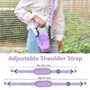 Icesip Water Bottle Holder Bag with Detachable Phone Pocket for