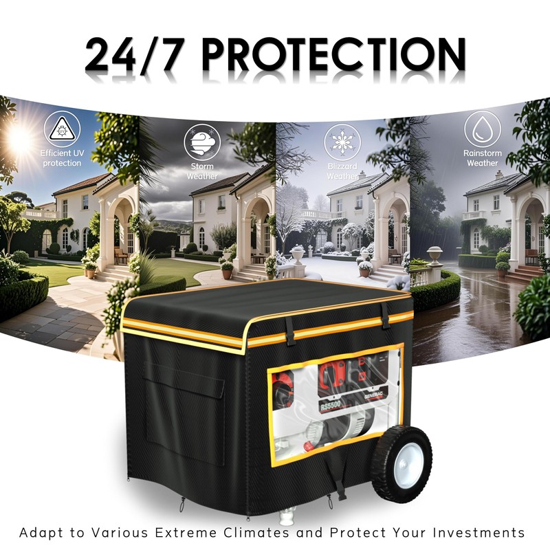 Generator Covers While Running, 38"L x 28"W x 27"H Heavy