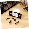 DOITOOL Locks Proofing Kit Flush Bolt Black Door Strike Plate