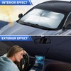 Sonnenschutz Auto Frontscheibe, Faltbarer Auto Windschutzscheibe Sonnenschutz Regenschirm, UV-Schutz Auto
