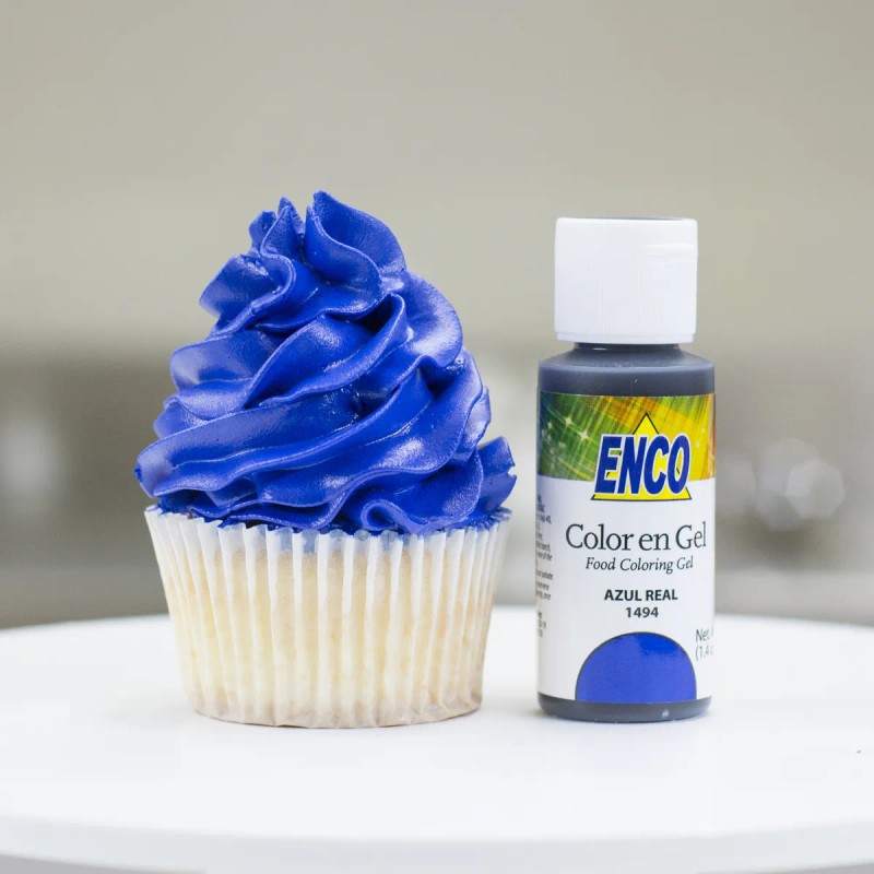 Colorante Gel Azul Real Enco 500g Merengue Fondan Repostería