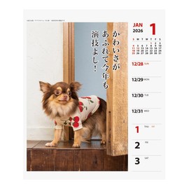 2026 Calendar Chihuahua Senryū (Weekly Flip)