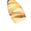 karyfine Mini Pendant Lights Kitchen Island Light Brown Glass Lamp