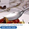 WEKTUNAA 4-pack Stainless Steel Sporks for Everyday Use,Camping Hiking Heavy