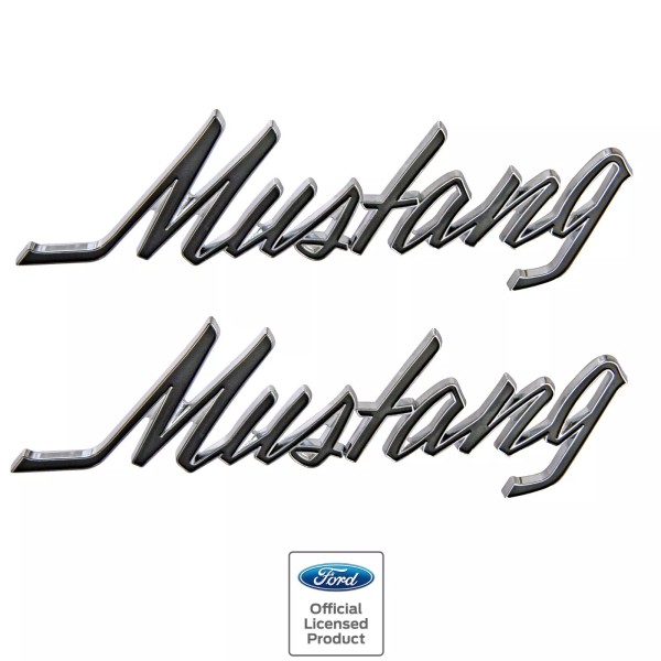 Dynacorn 1969~1973 Mustang Chrome Fender & Trunk Letter Emblem New
