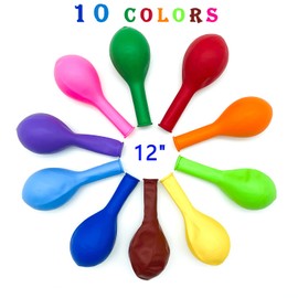Yeunmu100 PCS Balloons Assorted Colors（Inside 10 Colors-10 Per Color), 12 Inch Balloons Bulk, Suitable for Birthday, Family Party, Graduation, Wedding