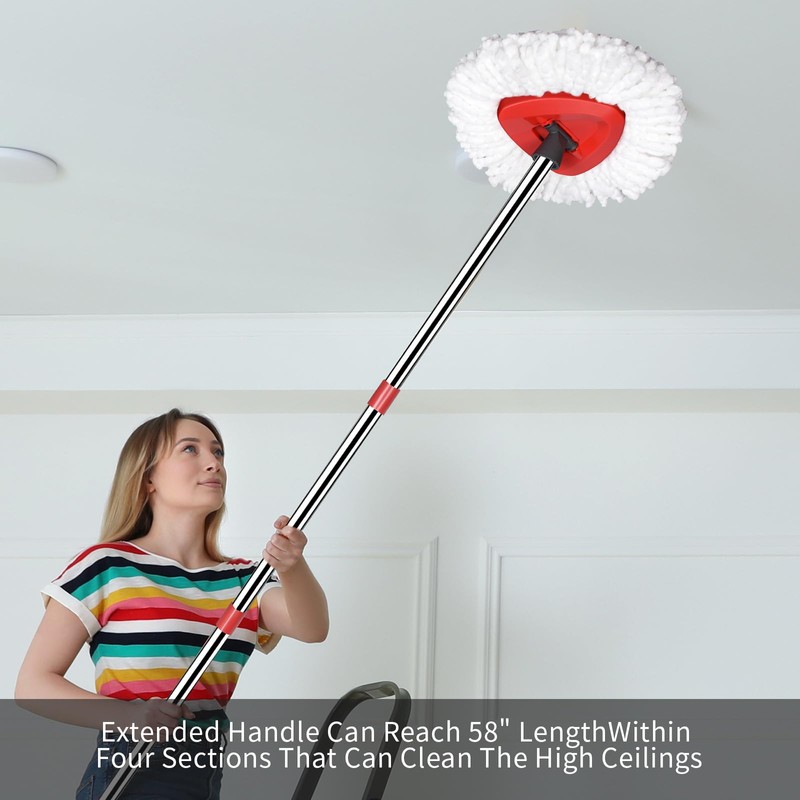 HiBaBy Mop Replace Heads Mop Handle Base Replacement Compatible with