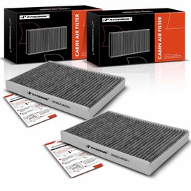 A-Premium - Filtro de aire de cabina de 2 piezas con carbón activado compatible con Volvo XC60, S60, S60 Cross Country, XC70, S80, V60, V60 Cross Country, V70 y Land Rover LR2, Discovery Sport, Range