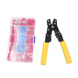 ZONADAH Crimper Pliers Cable Wire Cutter Tool Professional Set 0.5~6.0mm AWG 23 – 10 24 in 1 AC/DC connectors Includes 230 Connector Terminal Kit