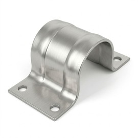 PremiumX Mast Clamp 48-50 mm 4-Hole Steel Mast Bracket Pipe Clamp SAT Antenna Mast Mounting Accessories
